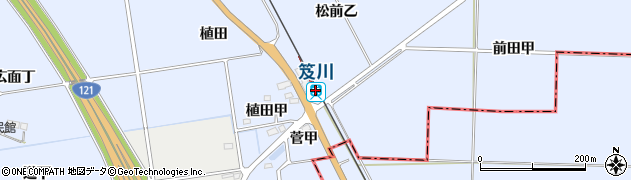 笈川駅周辺の地図