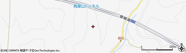 福島県西会津町（耶麻郡）束松（袖ヶ沢丁）周辺の地図