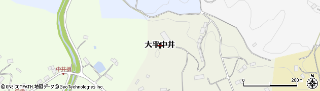 福島県二本松市大平中井周辺の地図