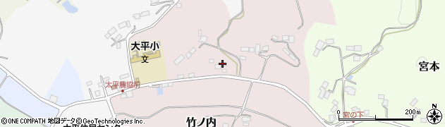 福島県二本松市竹ノ内170周辺の地図