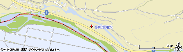 福島県喜多方市塩川町金橋切立家前周辺の地図