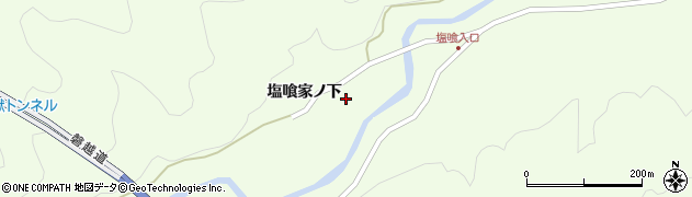 福島県西会津町（耶麻郡）野沢（塩喰家ノ下丙）周辺の地図