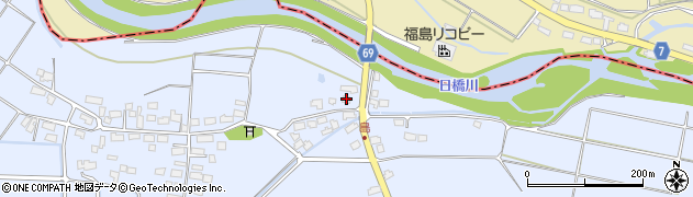 福島県会津若松市河東町福島（簗前）周辺の地図