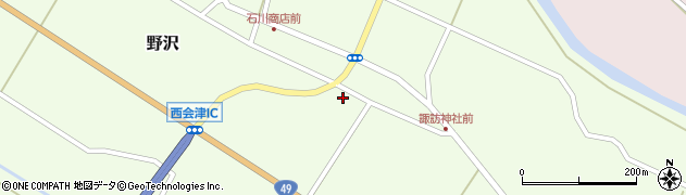 福島県西会津町（耶麻郡）野沢（本町）周辺の地図