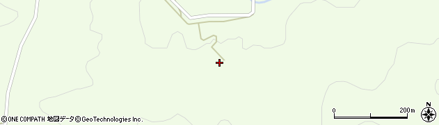 福島県川俣町（伊達郡）山木屋（木向山）周辺の地図