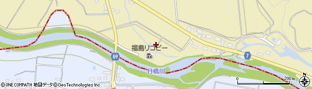 福島県喜多方市塩川町金橋（ヲサル壇）周辺の地図