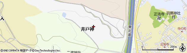 福島県二本松市井戸神周辺の地図