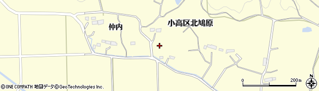福島県南相馬市小高区北鳩原柿木下周辺の地図