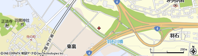 羽石川周辺の地図