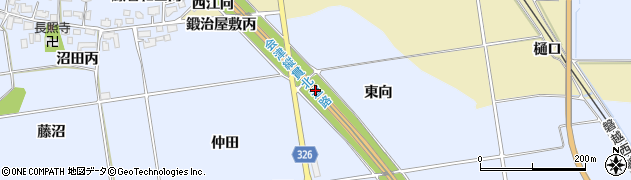福島県湯川村（河沼郡）湊（東向）周辺の地図