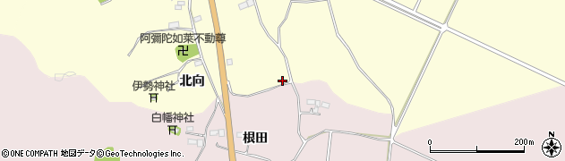 福島県南相馬市原町区下江井北向87周辺の地図