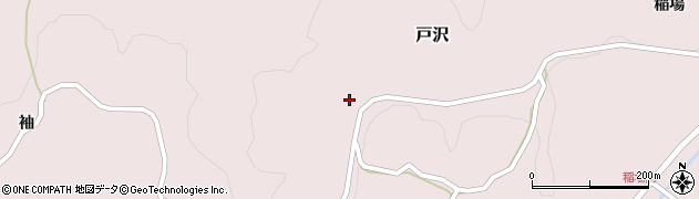福島県二本松市戸沢（篠ヶ作）周辺の地図