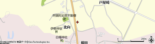 福島県南相馬市原町区下江井北向136周辺の地図