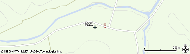 福島県耶麻郡西会津町野沢牧乙周辺の地図