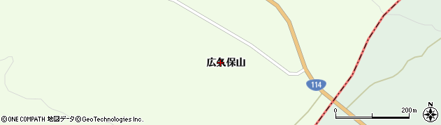 福島県川俣町（伊達郡）山木屋（広久保山）周辺の地図