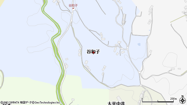 〒964-0925 福島県二本松市谷和子の地図