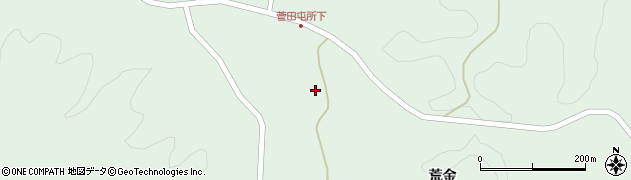 福島県二本松市太田菅田周辺の地図