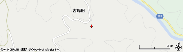 福島県二本松市長折（古塚田）周辺の地図