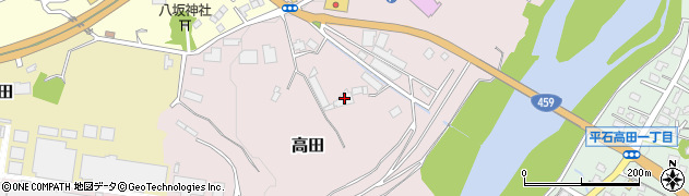 福島県二本松市高田21周辺の地図