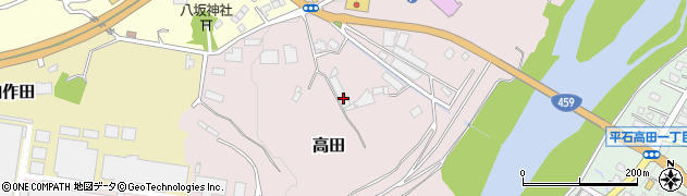 福島県二本松市高田22周辺の地図