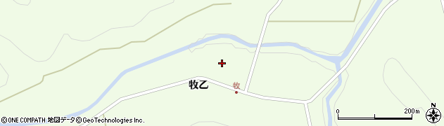 福島県西会津町（耶麻郡）野沢（牧）周辺の地図