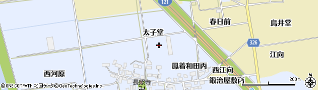 福島県湯川村（河沼郡）湊（太子堂）周辺の地図