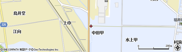 福島県湯川村（河沼郡）湊（中田甲）周辺の地図