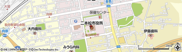 二本松市役所　二本松市消費生活センター周辺の地図