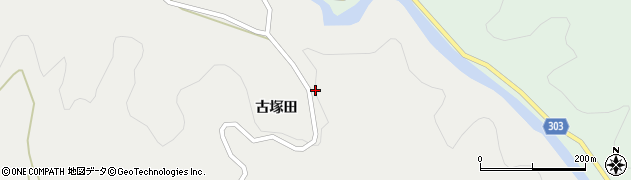 福島県二本松市長折古塚田210周辺の地図