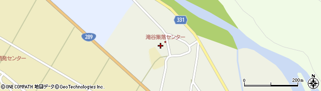 新潟県三条市滝谷周辺の地図