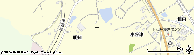 福島県南相馬市原町区江井（明知）周辺の地図