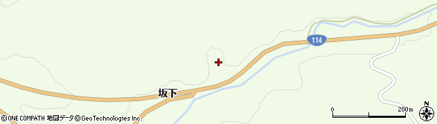 福島県川俣町（伊達郡）山木屋（入久保山）周辺の地図