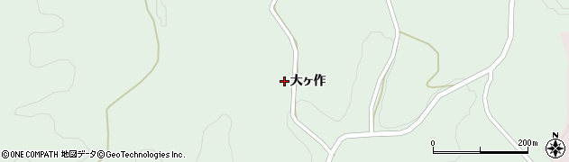 福島県二本松市太田（大ヶ作）周辺の地図
