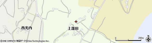 福島県二本松市上蓬田254周辺の地図