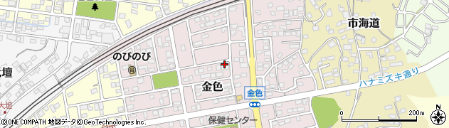 福島県二本松市金色周辺の地図