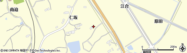 福島県南相馬市原町区江井仁坂187周辺の地図