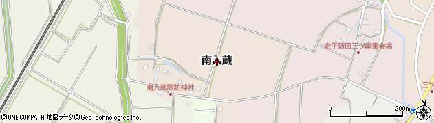 新潟県三条市南入蔵周辺の地図