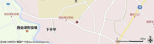 福島県耶麻郡西会津町尾野本宮北甲周辺の地図