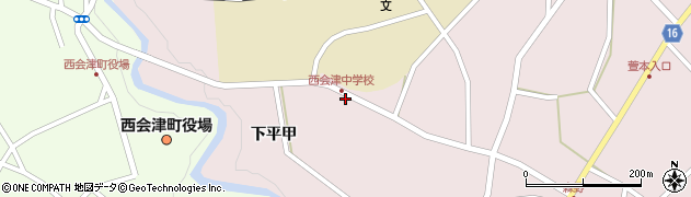 福島県西会津町（耶麻郡）尾野本（宮西）周辺の地図
