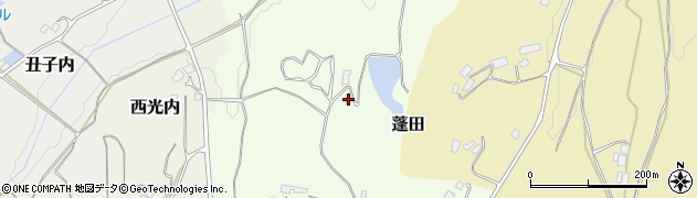 福島県二本松市上蓬田75周辺の地図