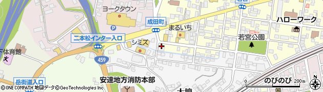 フレッシュ二本松店周辺の地図