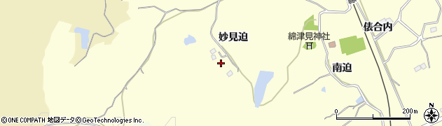 福島県南相馬市原町区江井妙見迫周辺の地図