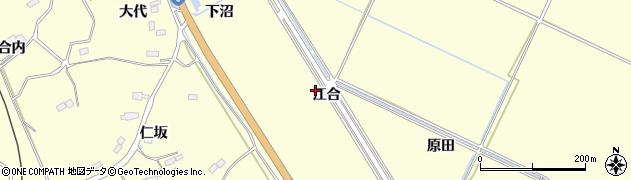 福島県南相馬市原町区江井（江合）周辺の地図