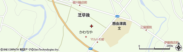 福島県西会津町（耶麻郡）野沢（芝草）周辺の地図