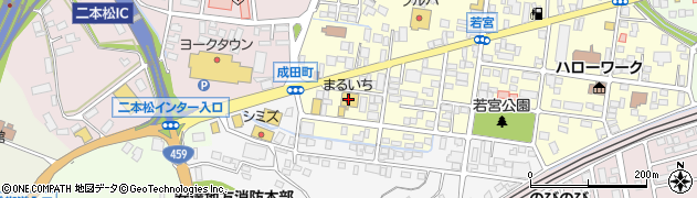 まるいちフードセンター　若宮店周辺の地図