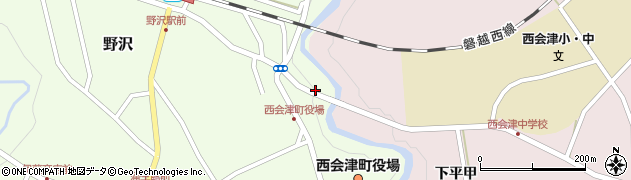 福島県西会津町（耶麻郡）野沢（上川浦乙）周辺の地図
