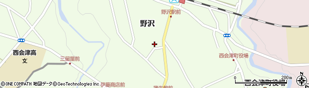 福島県西会津町（耶麻郡）野沢（上原乙）周辺の地図