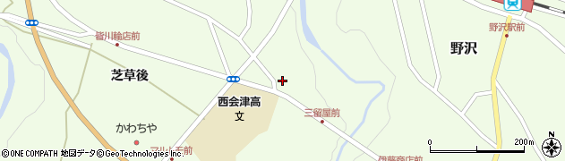 福島県西会津町（耶麻郡）野沢（上條道東甲）周辺の地図