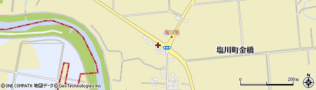 福島県喜多方市塩川町金橋（千苅）周辺の地図