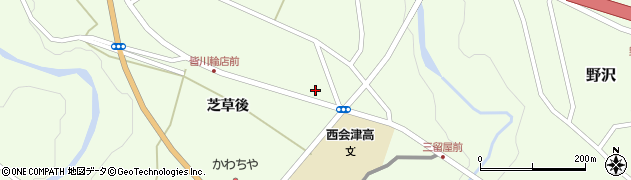 福島県西会津町（耶麻郡）野沢（上條道西甲）周辺の地図